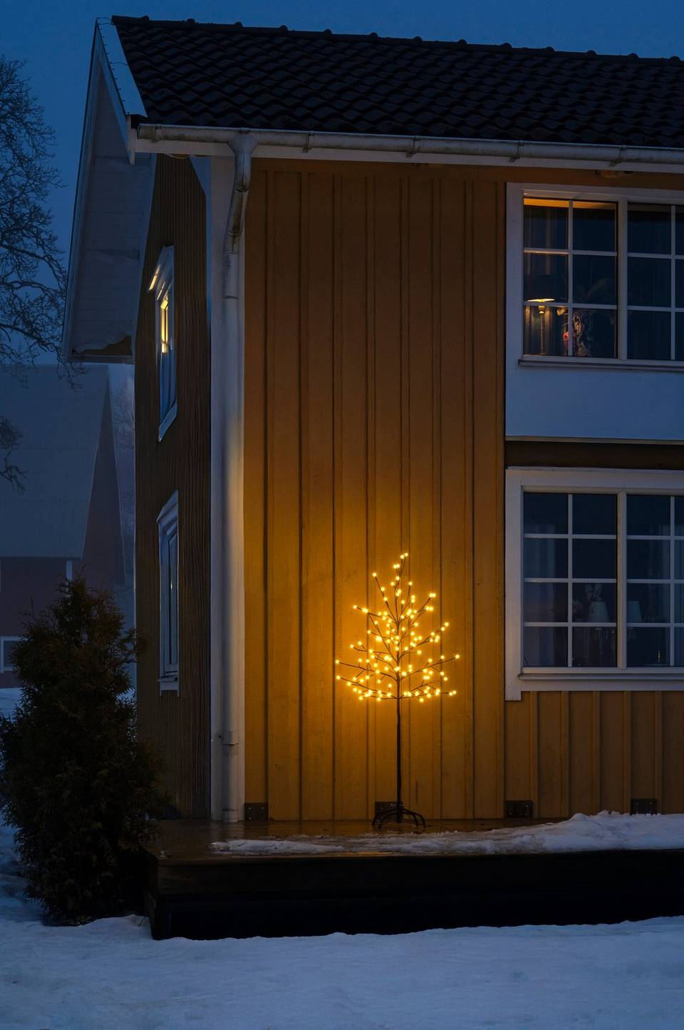 Konstsmide Brunt ljust träd, 150 cm, varmvitt LED-ljus, brun från Konstsmide, bild 2