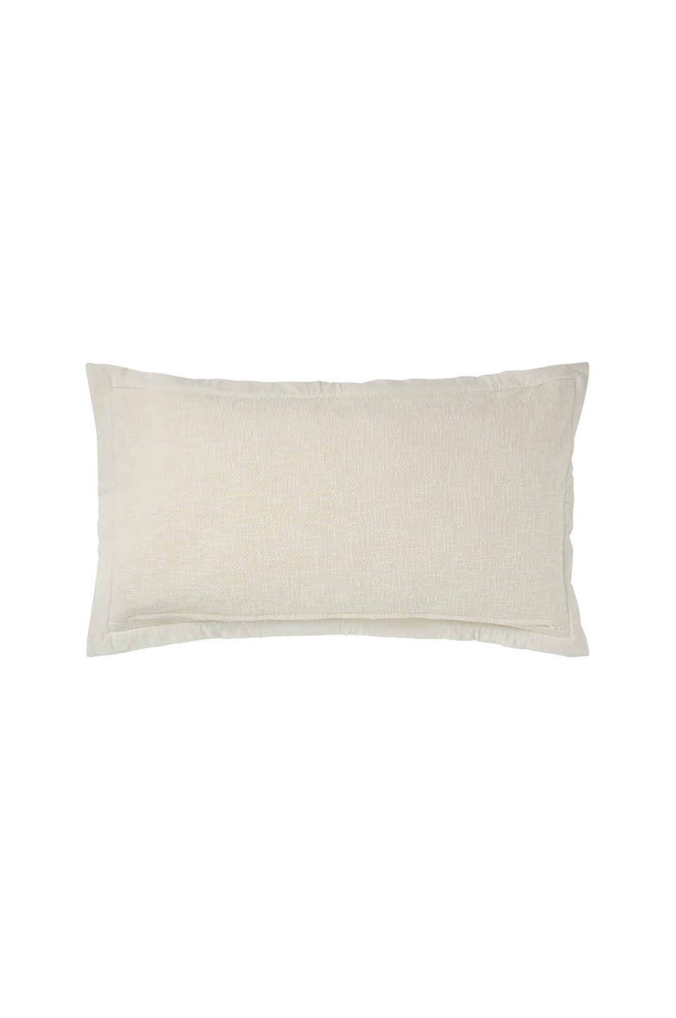 Lexington Kuddfodral i bomull med fiskbensmönster, 90x50, beige från Lexington, bild 2