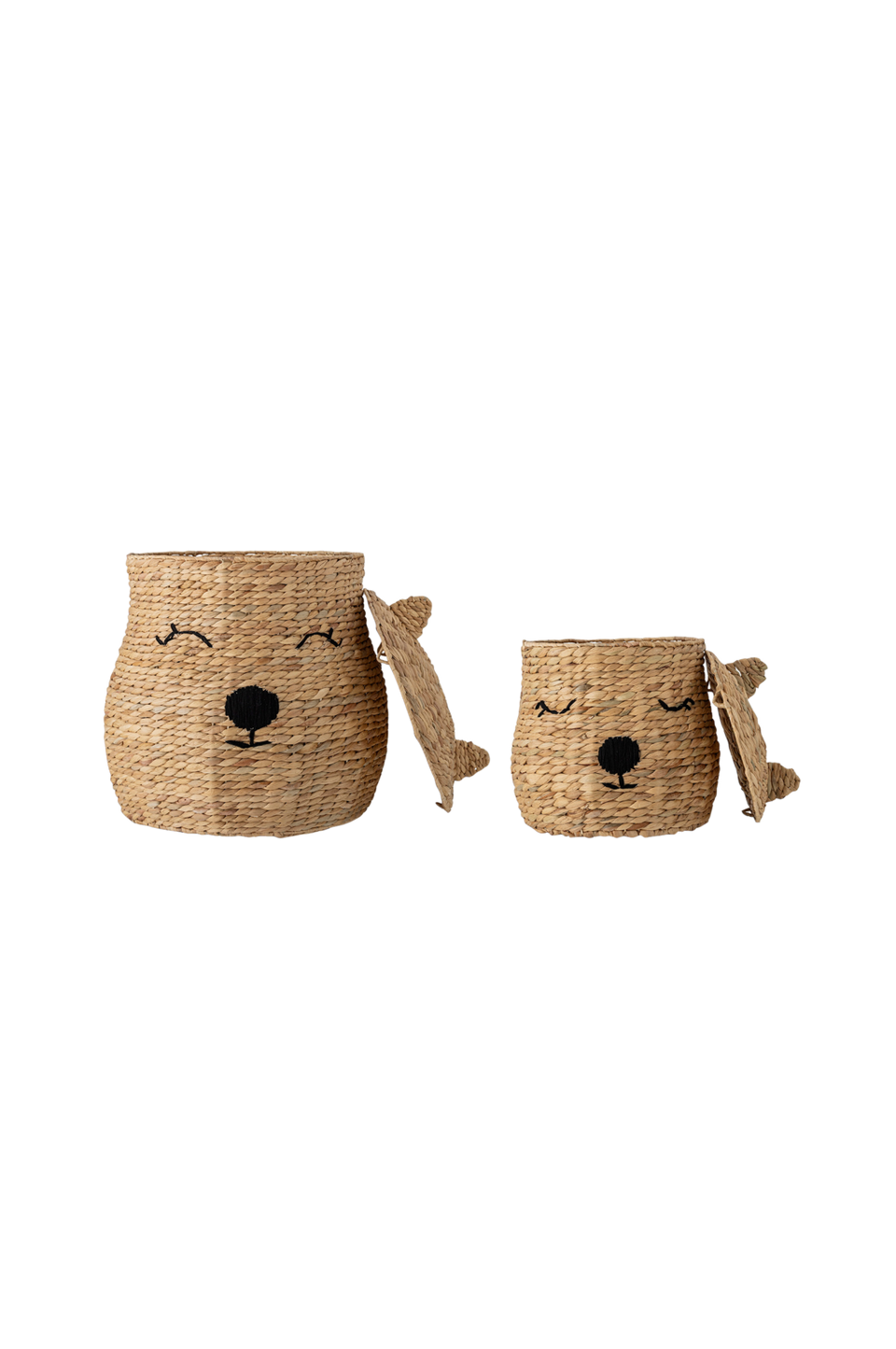 Bloomingville MINI Berny-korg med lock, 2-pack, beige från Bloomingville MINI, bild 2
