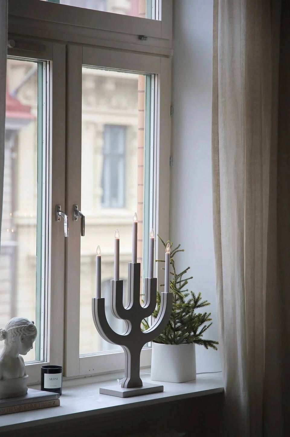 Markslöjd Ljusstake Sapin 5L, beige från Markslöjd, bild 5