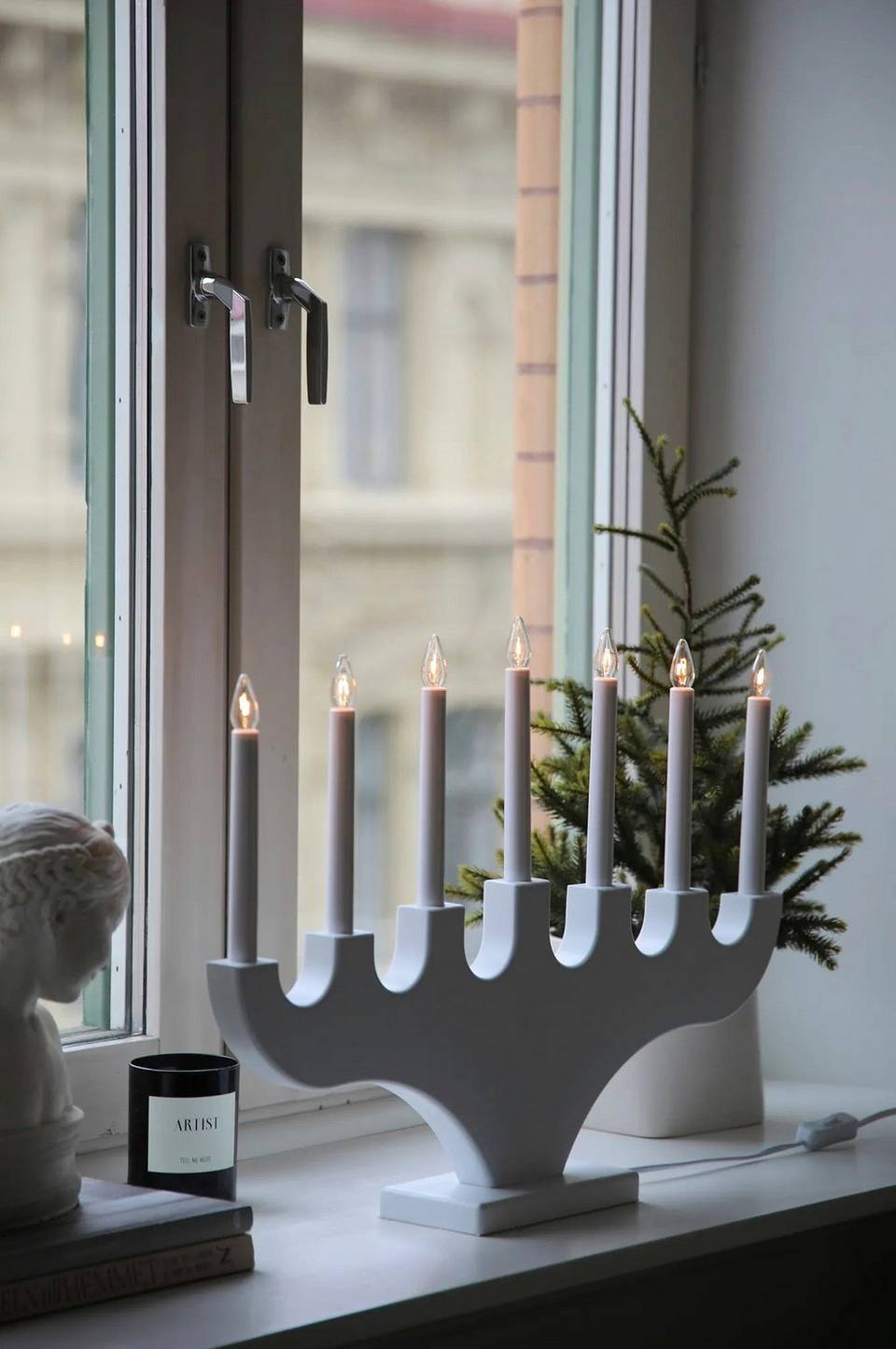 Markslöjd Ljusstake Spira 7L, vit från Markslöjd, bild 2