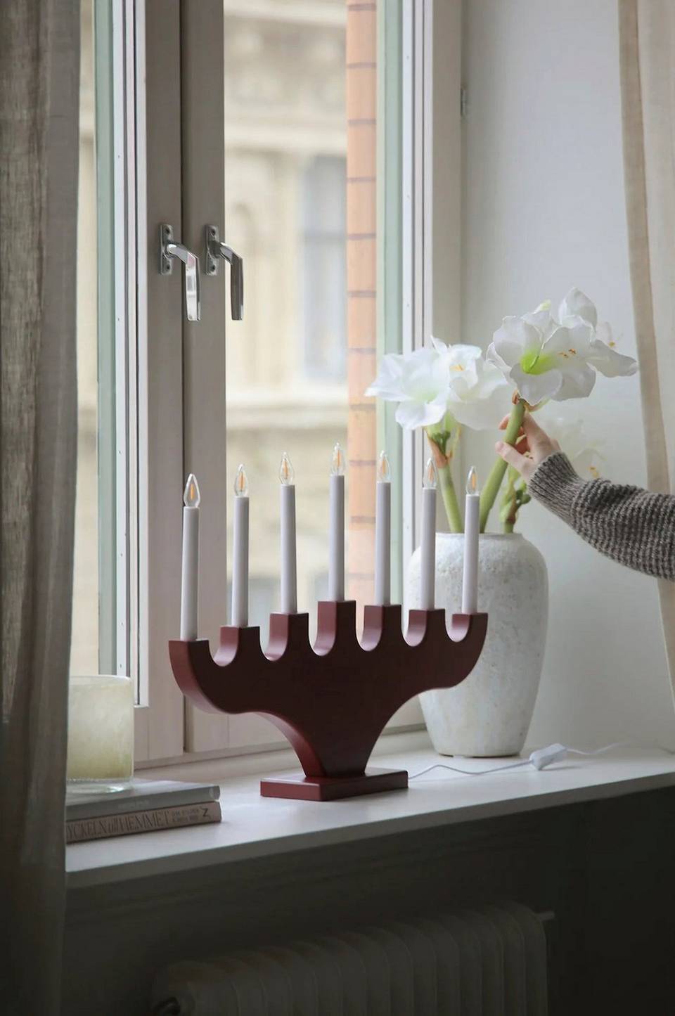 Markslöjd Ljusstake Spira 7L, röd från Markslöjd, bild 5