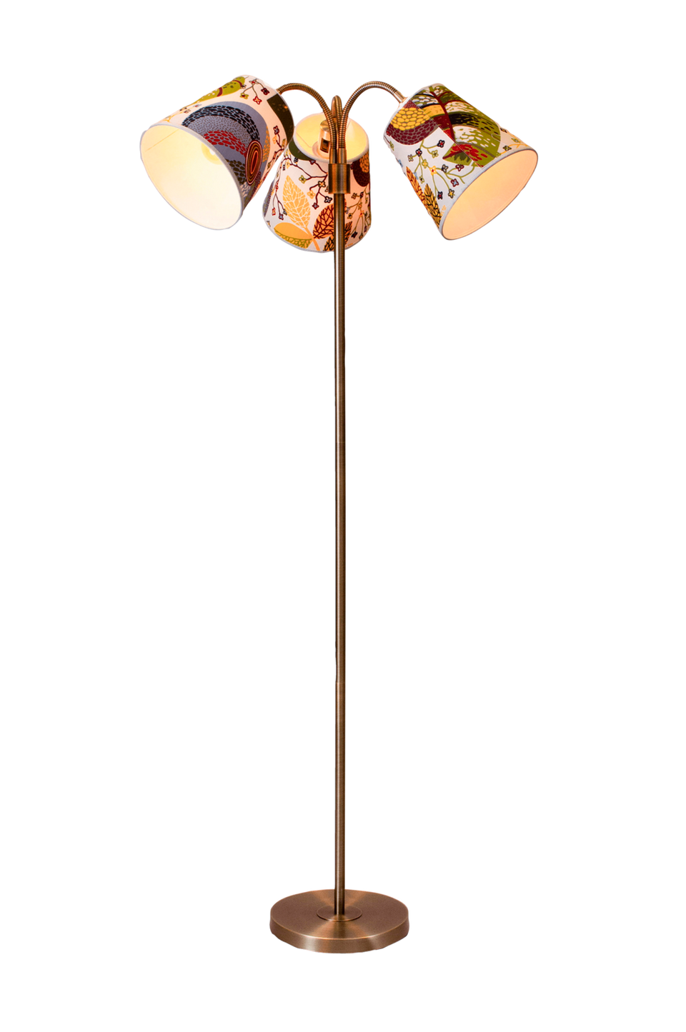 PR Home Golvlampa Amy Flex 3 bomull, guld från PR Home, bild 5
