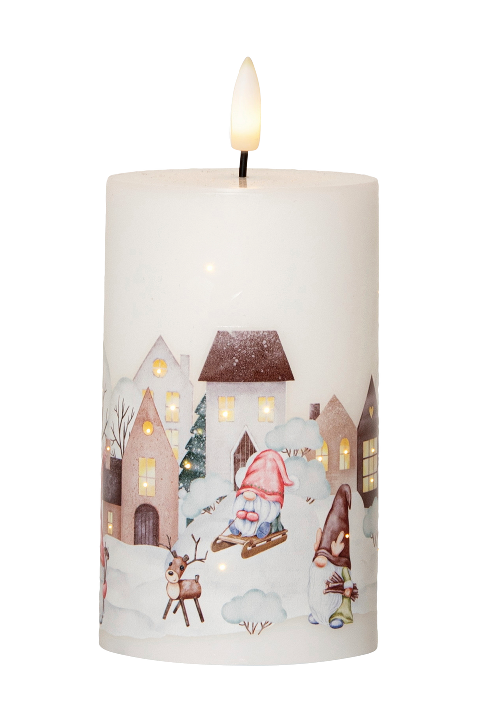 Star Trading LED-pelarljus " Flamme Winterland " 15 cm, vit från Star Trading, bild 2