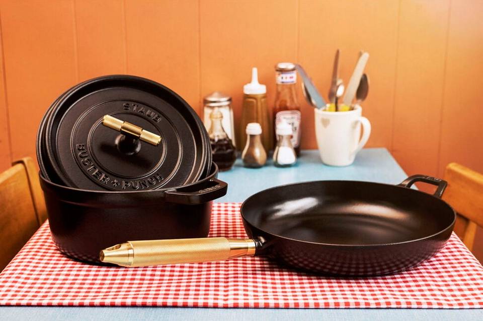 Staub La Cocotte, Buster+Punch 24 cm, mässing från Staub, bild 5