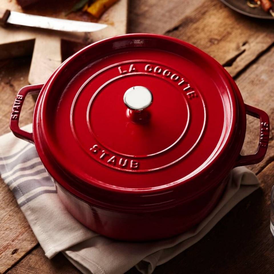 Staub La Cocotte, gjutjärnsgryta 28 cm, röd från Staub, bild 5