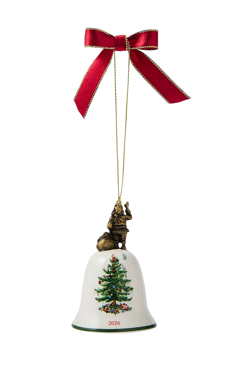 Spode Juldekoration Christmas Tree Santa Annual Bell 2026, flerfärgad från Spode, bild 2
