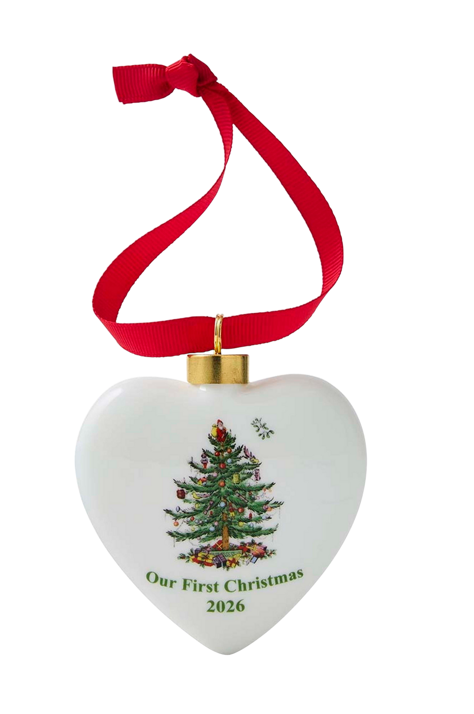 Spode Prydnadsföremål Christmas Tree Puffed Heart 2026, flerfärgad från Spode, bild 2