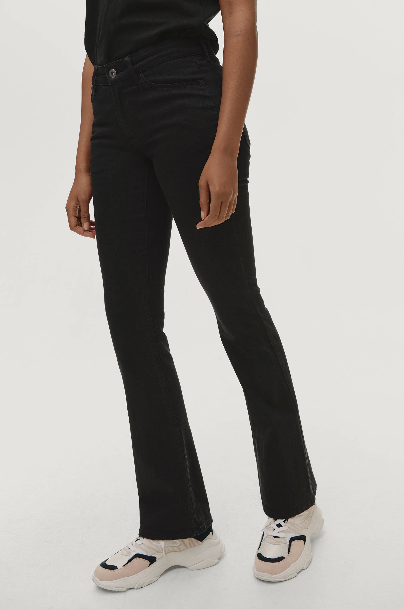 Ellos - Jeans Nora Bootcut - Sort - W36/L32 Jeans - Tøj til kvinder (29153050)