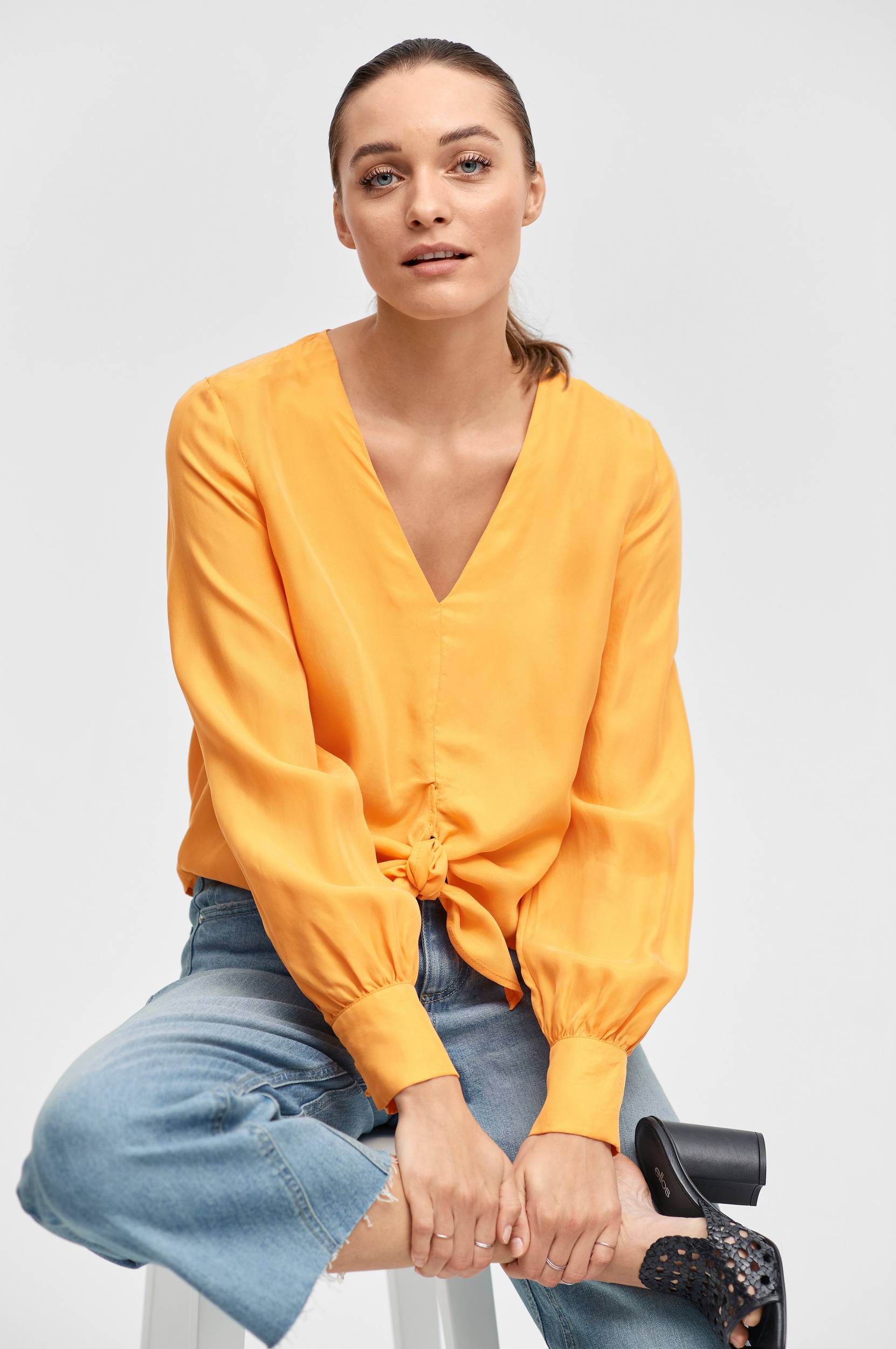 ordlyd Stille og rolig Pounding Ellos - Bluse Smilla - Orange - 38 - Skjorter - Tøj til kvinder (31261027)