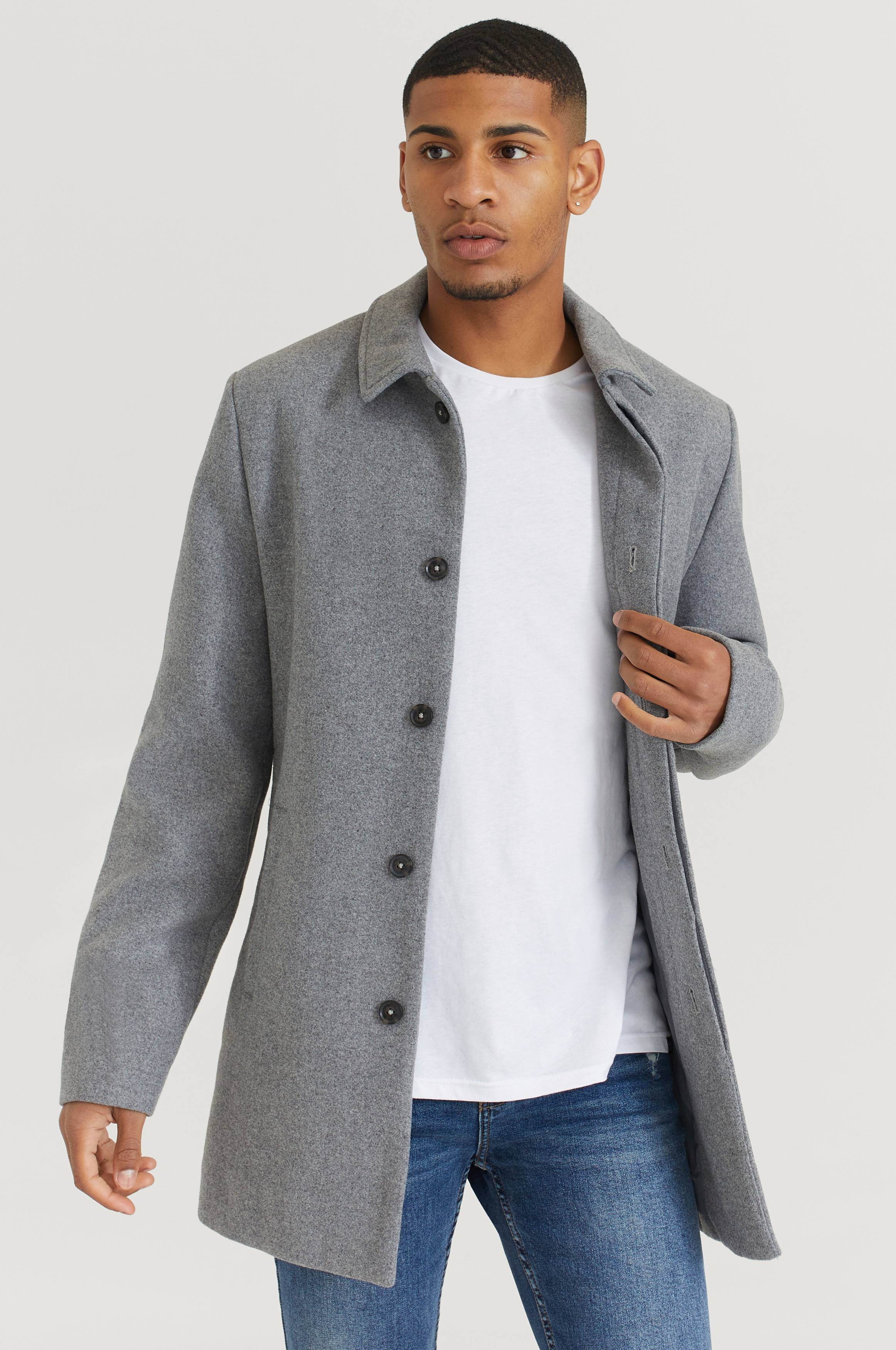 Studio Total Rock Clean Wool Coat Grå Rockar & trenchcoats Ellos.se