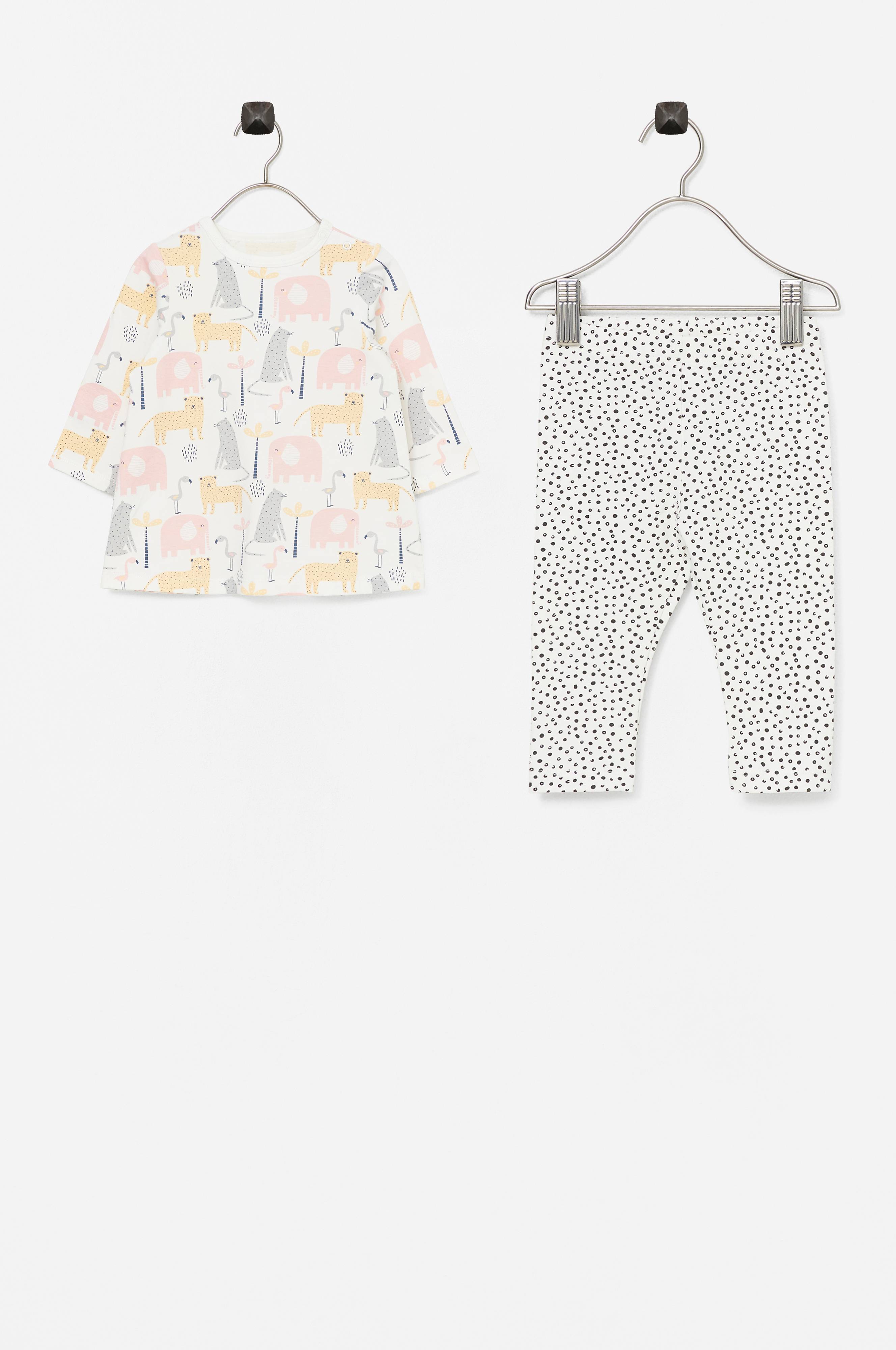 Ellos Baby Dress + Leggings Madelyn Vit Babyleggings Ellos.se