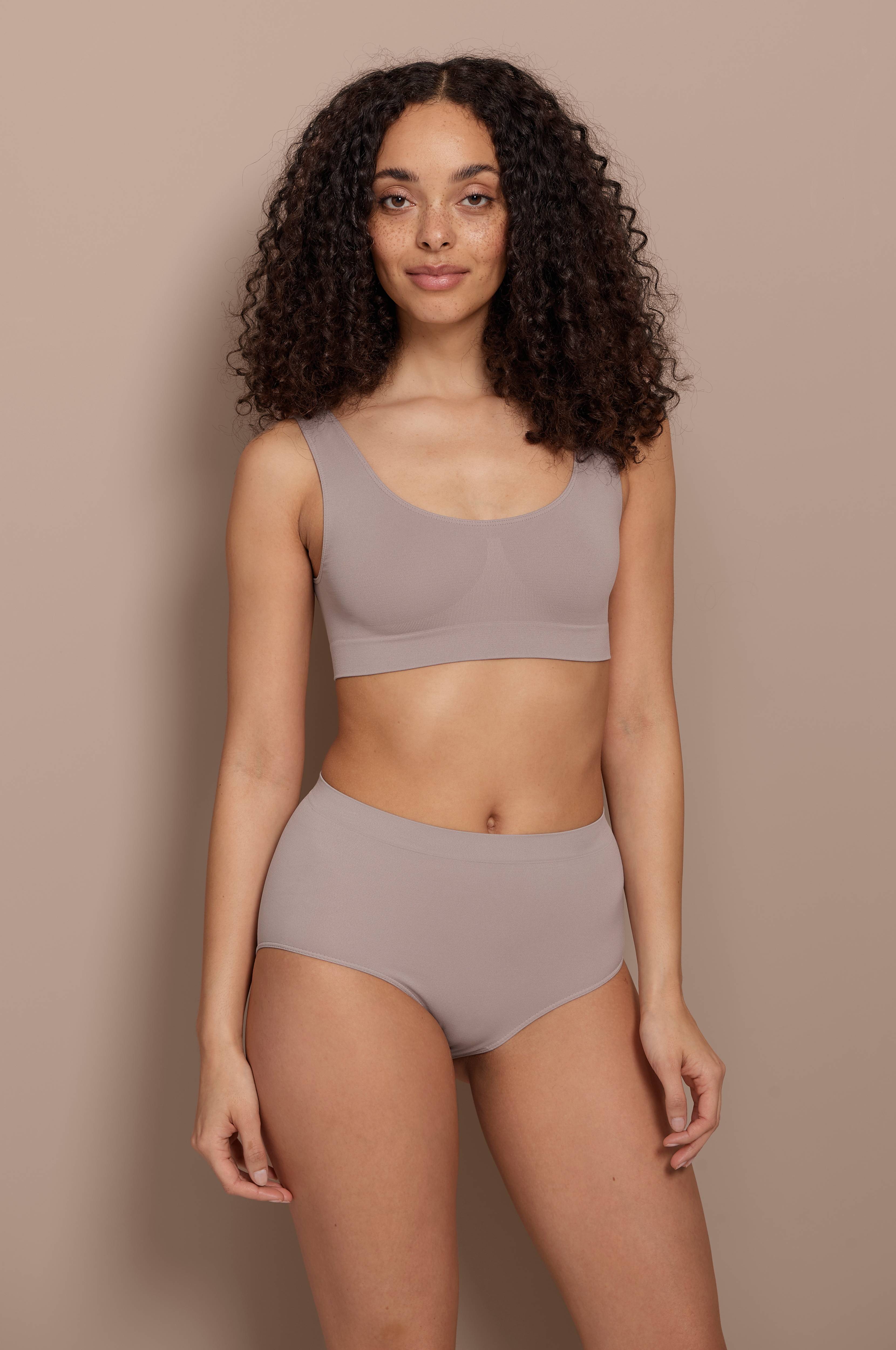 Ellos Bh-topp Lexi Seamless - Natur - Bygellös bh