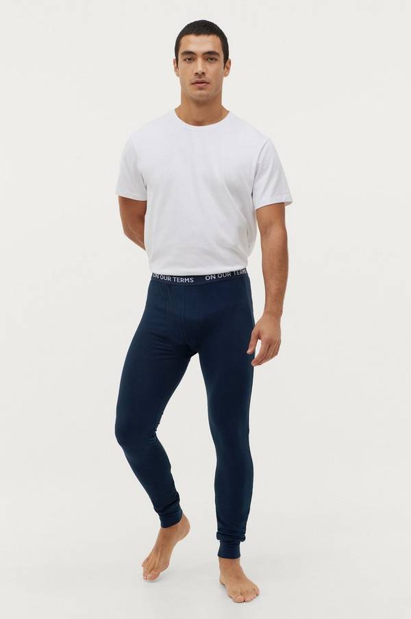 Ellos - Lange underbukser Adam - Blå 4XL - Sportstøj - Tøj til mænd (29135559)