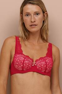 Ellos - Bygel-BH Selene Balcony Bra - Röd - 85B