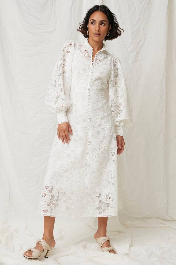 Joelle Blondekjole Rose - Hvid - 42 - Kjoler - Tøj til kvinder (29066597)