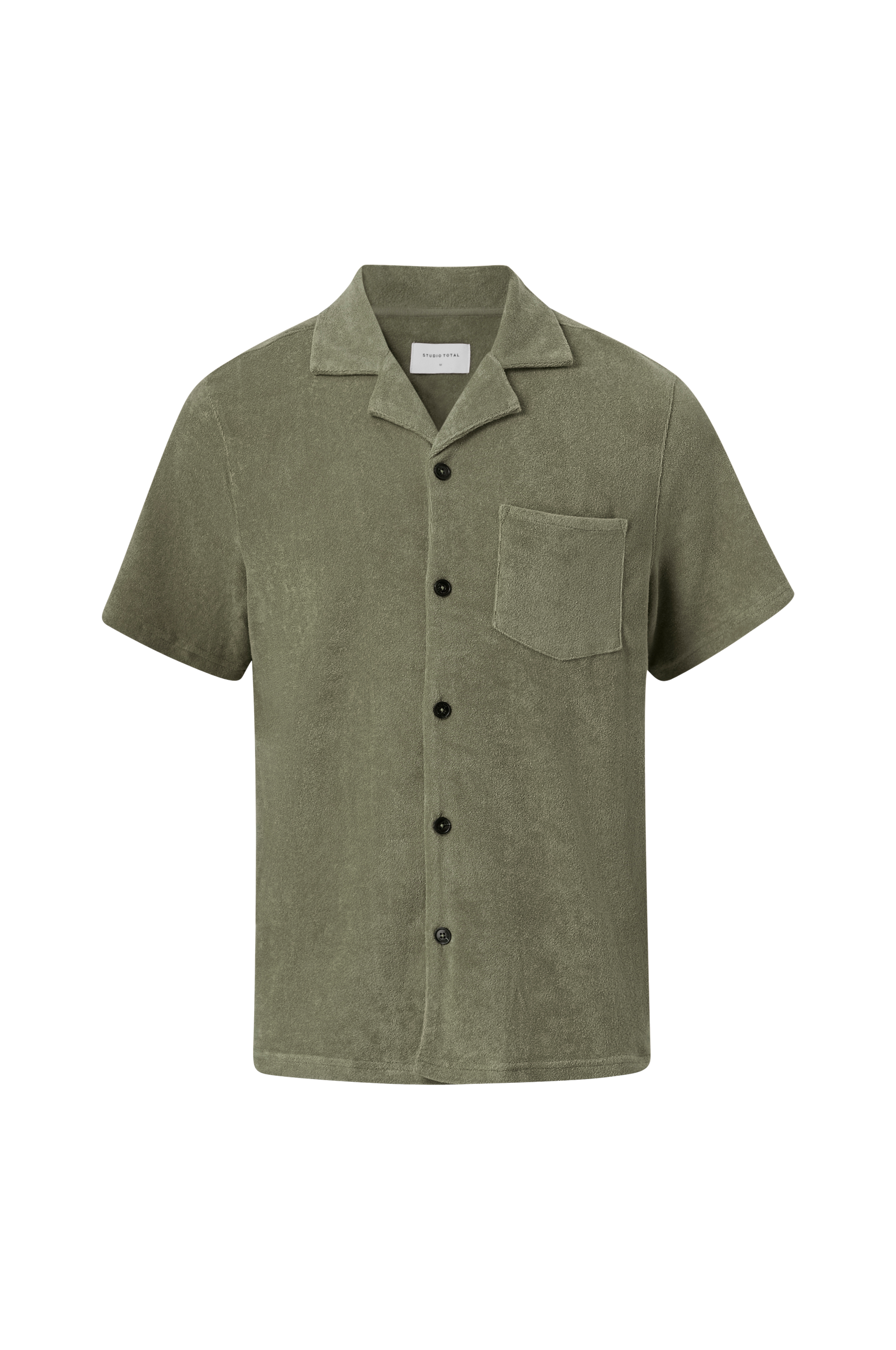 Studio Total - Skjorte Terry Camp Shirt - Grøn - 2XL