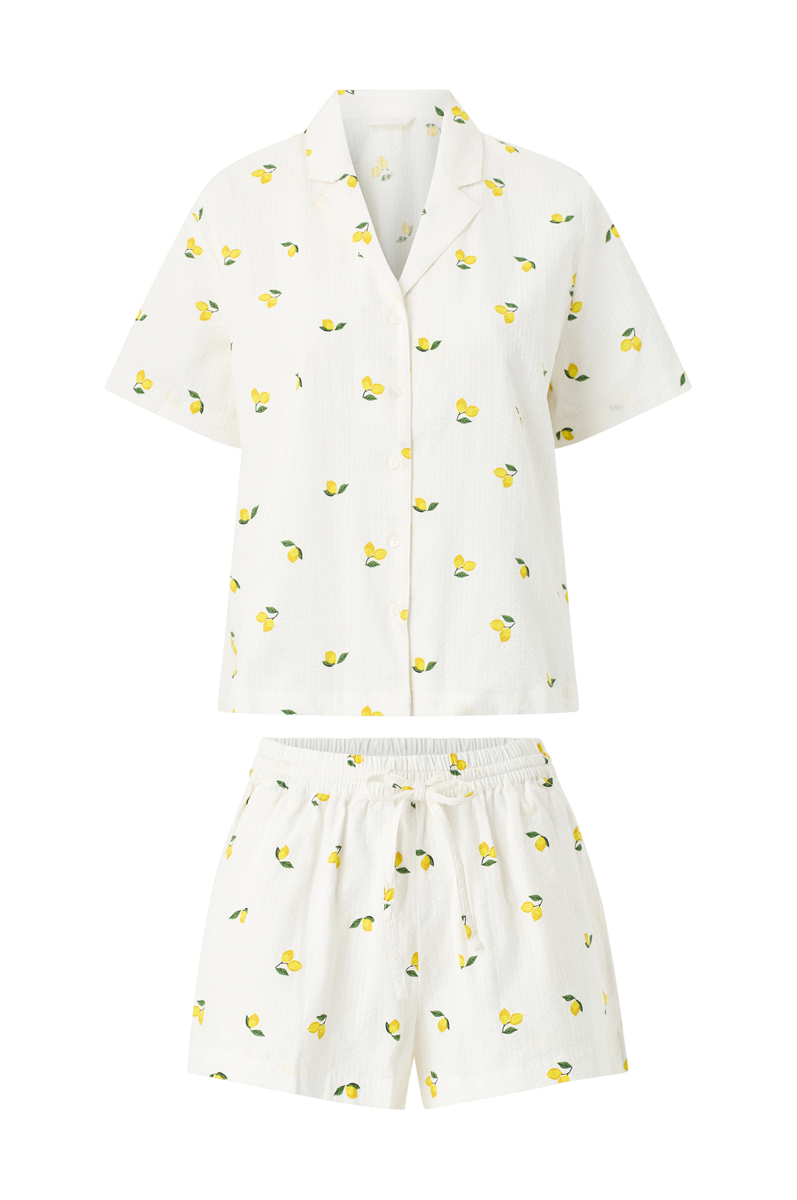 Ellos Pyjamas i seersucker - Hvid - Pyjamas | Ellos.dk