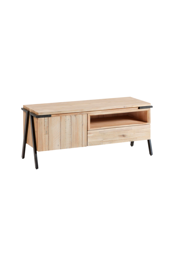 TV-bänk DISSET 125x53 metall/akaciaträ