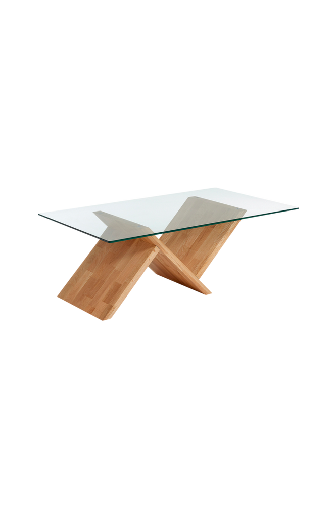 Soffbord WALEA ek/transparent glas