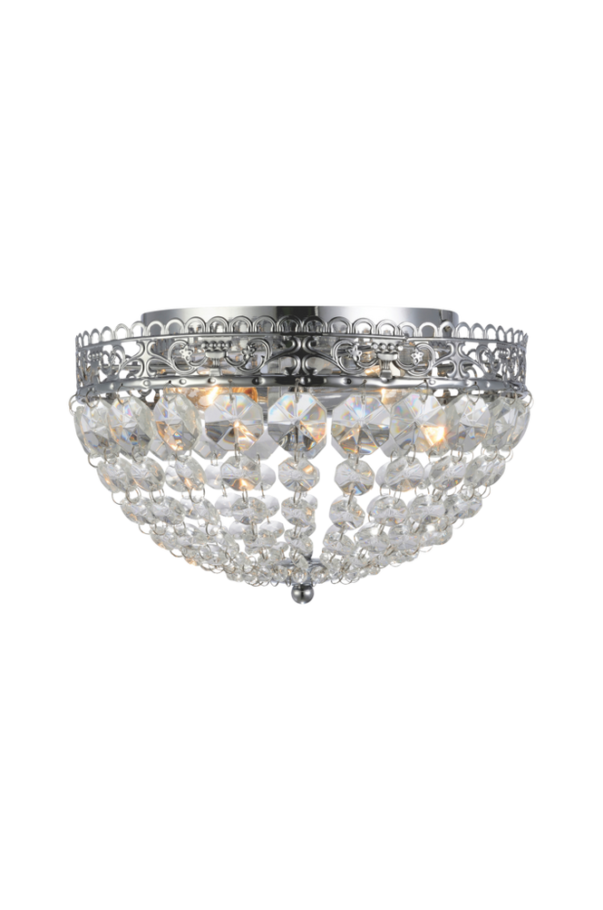 SAXHOLM Plafond 2L Krom/MC IP21