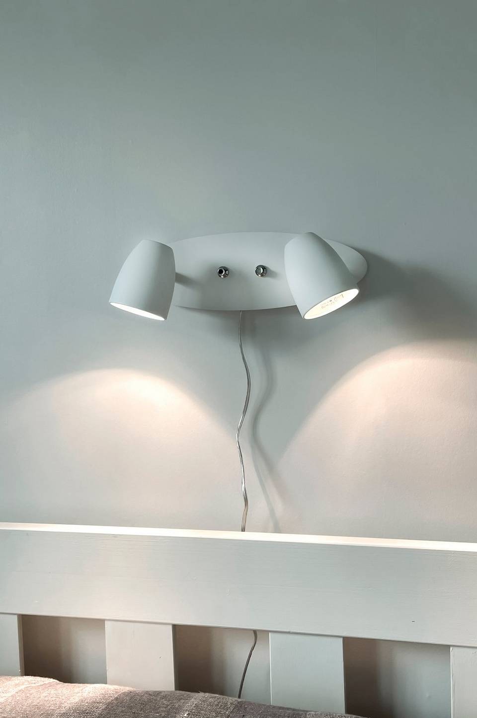 Aneta Lighting Vägglampa, dubbel, Sandnes, vit från Aneta Lighting, bild 2