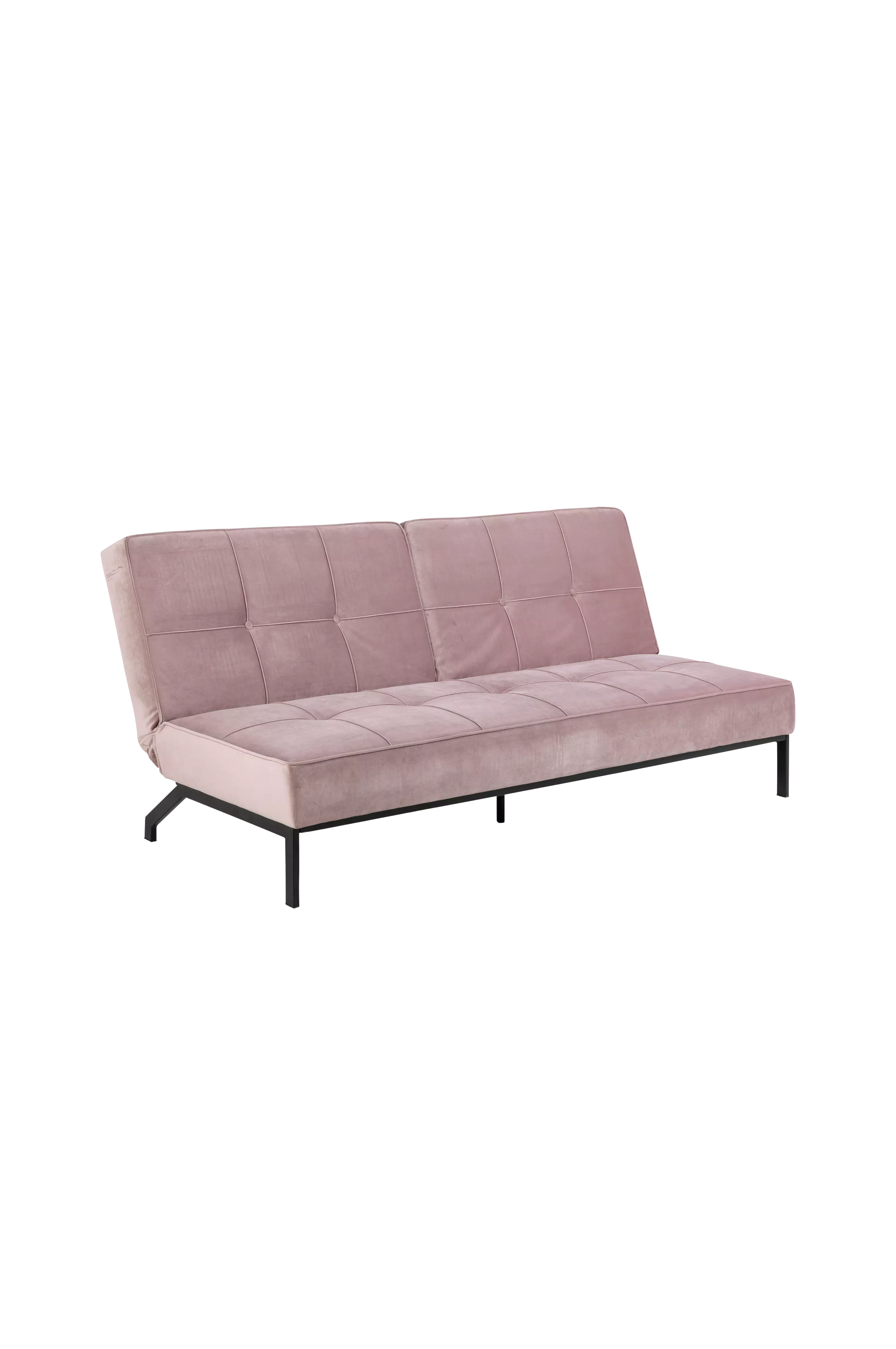 Los Angeles bäddsoffa i rosa tyg