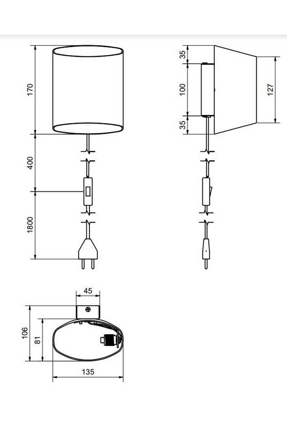 Belid Vägglampa Sinne, svart från Belid, bild 5