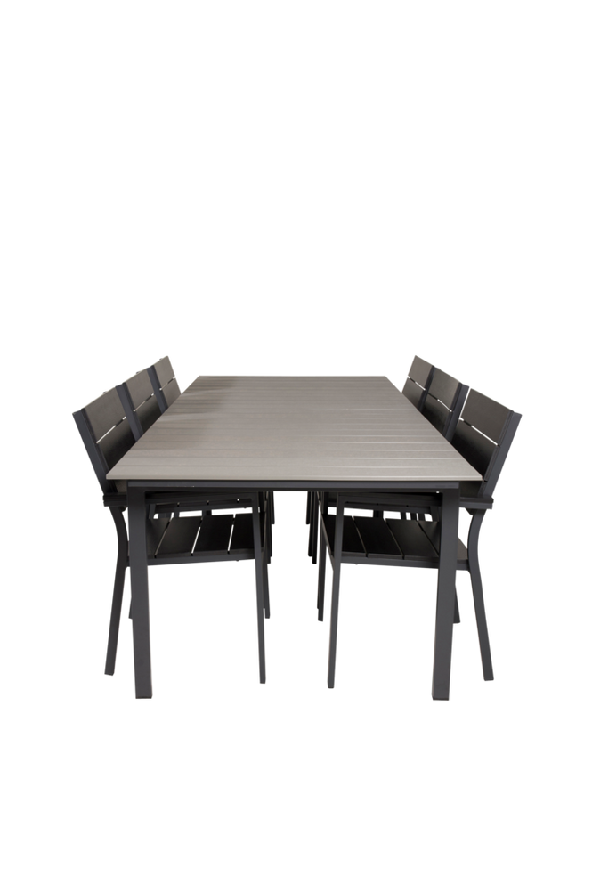 Matgrupp Louis inkl 6st stapelbar Louis matstol