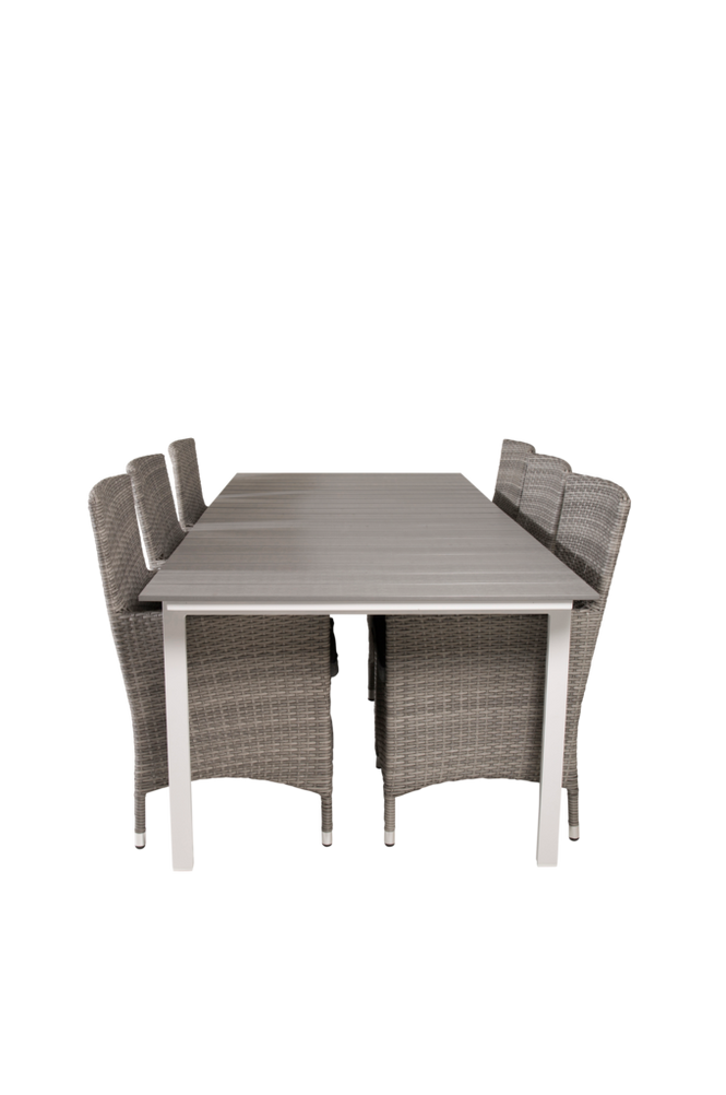 Spisegruppe Louis inkl. 6 Meja stole