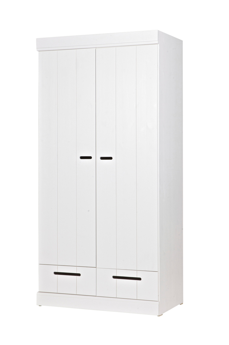 Woood Garderob Connect m struktur, H195xB94xD53, vit från Woood, bild 5