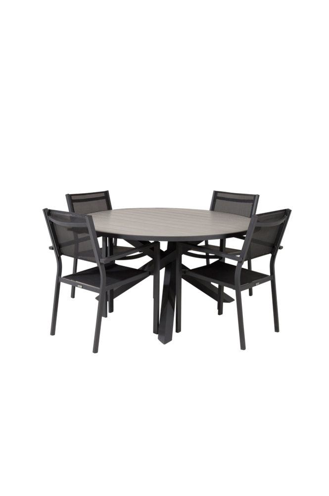 Spisegruppe Parma med 4 stk spisestoler Copacabana
