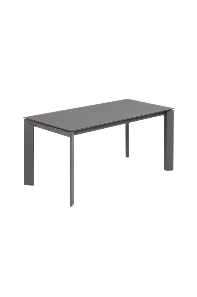 Utdragbart bord m glas Axis 160 (220) cm