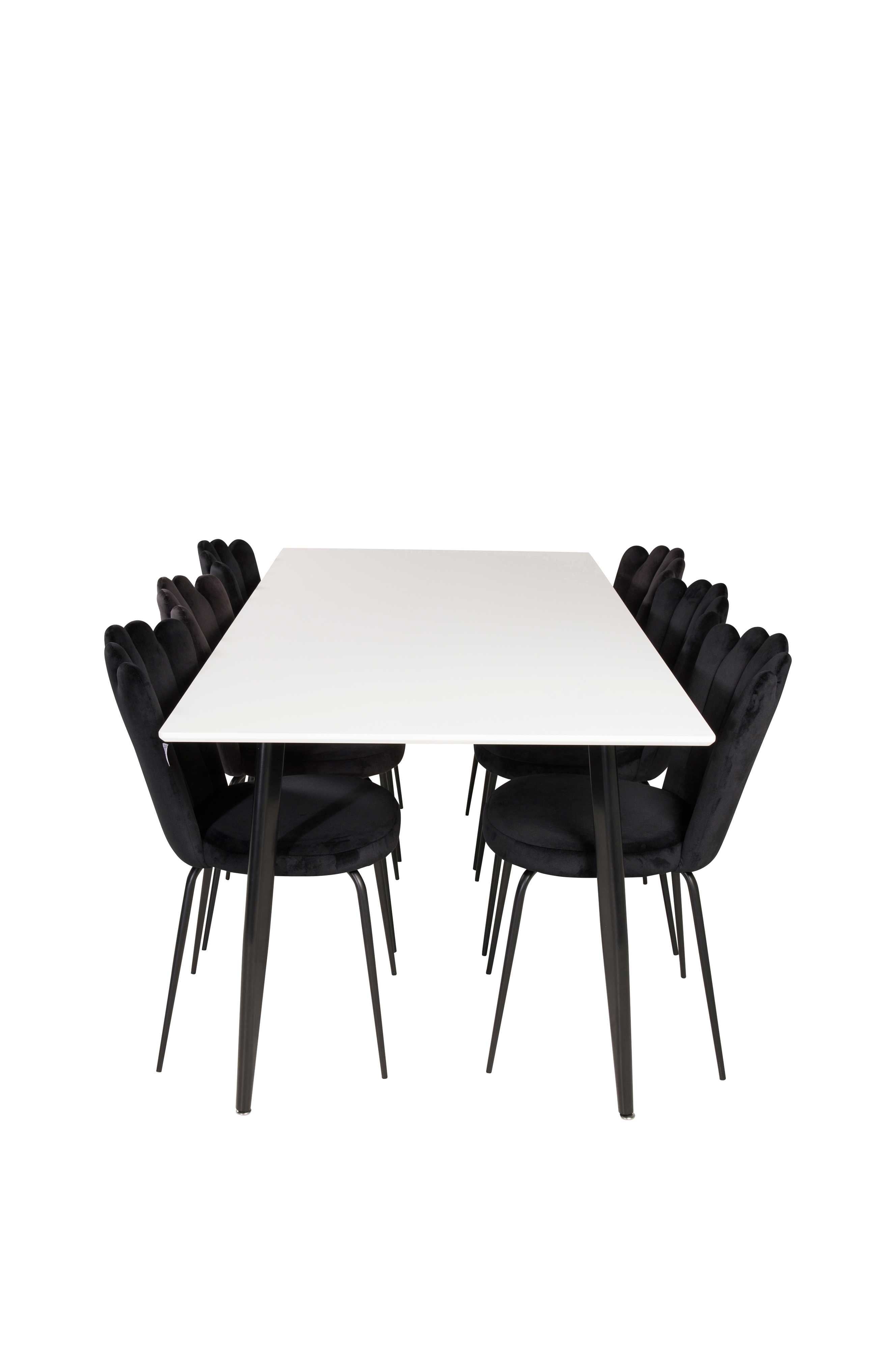 Furniture Fashion Spisegruppe Penally med spisestol Limhamn Svart