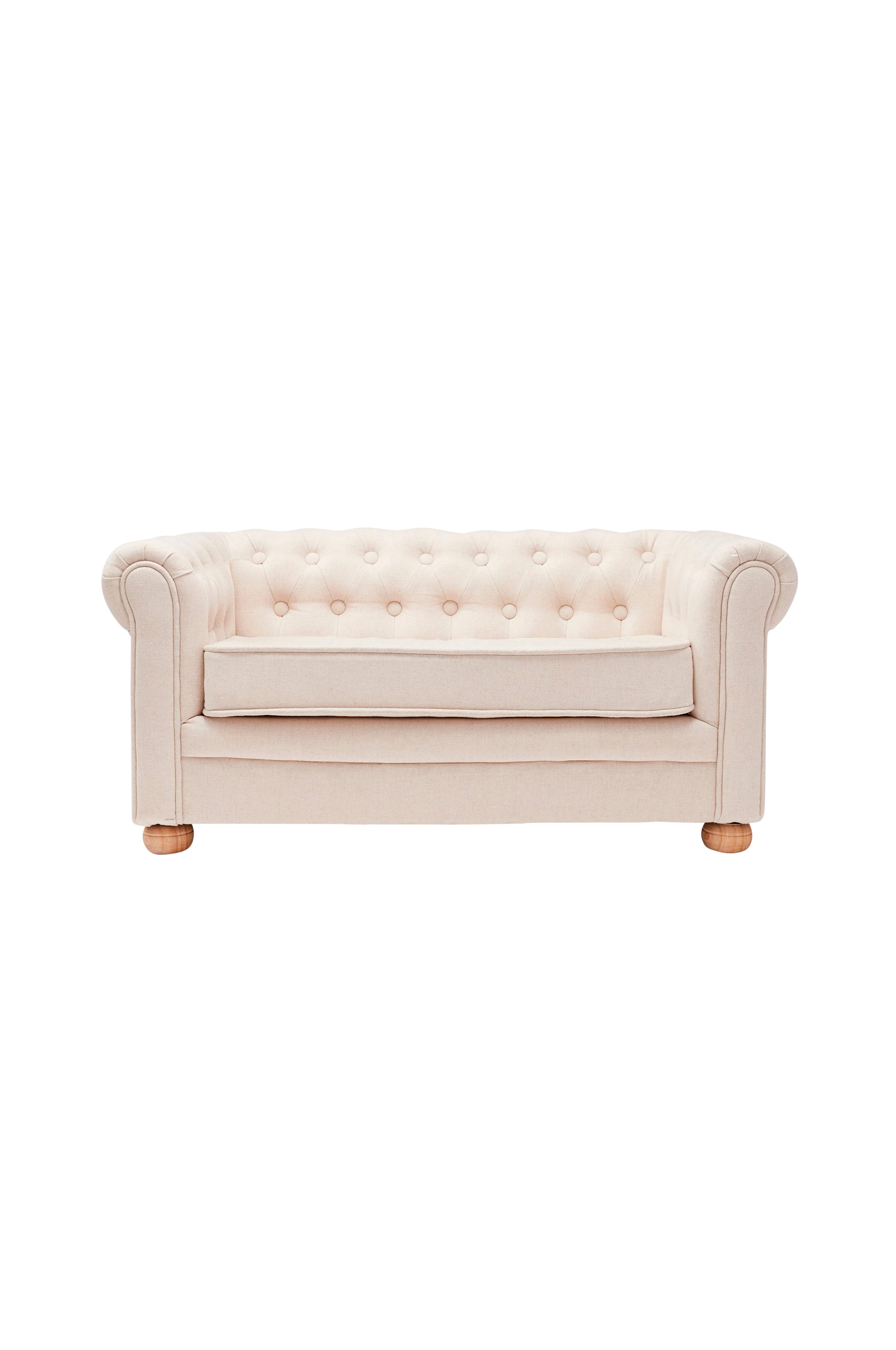 Sofa Chesterfield Liten Beige Barnerom Homeroom