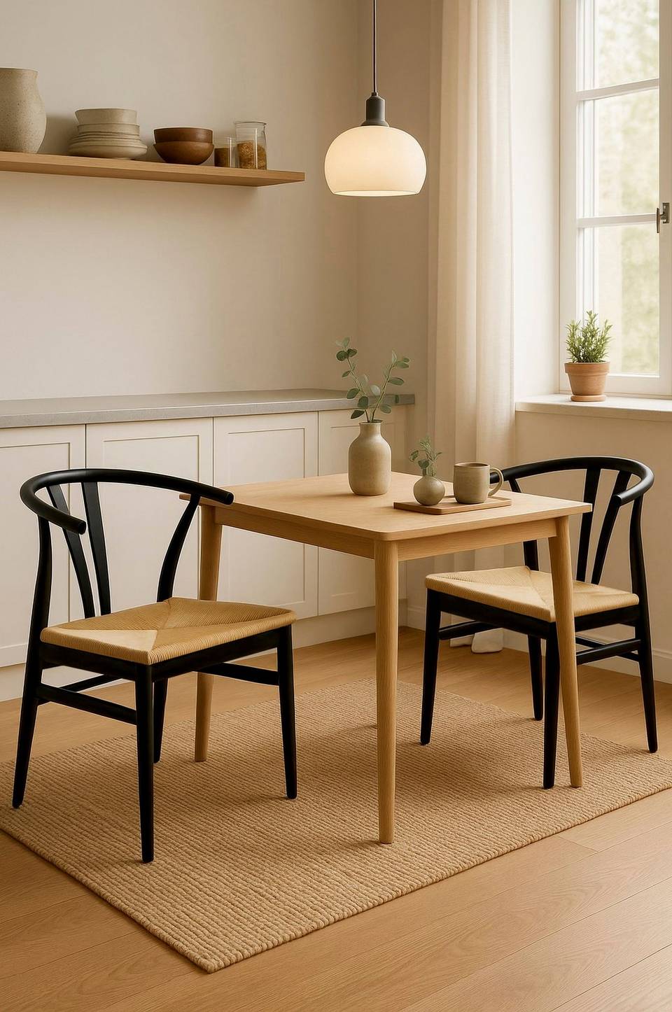 Nordic Furniture Group Matstol Chiba i lackad ek, 2-pack, svart från Nordic Furniture Group, bild 5