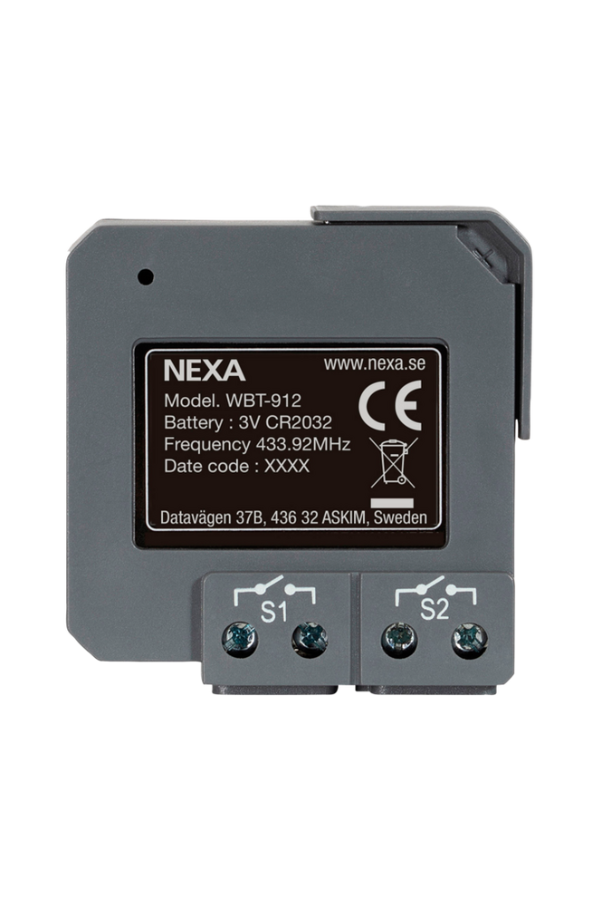 WBT-912 2-kanals innebygd sender
