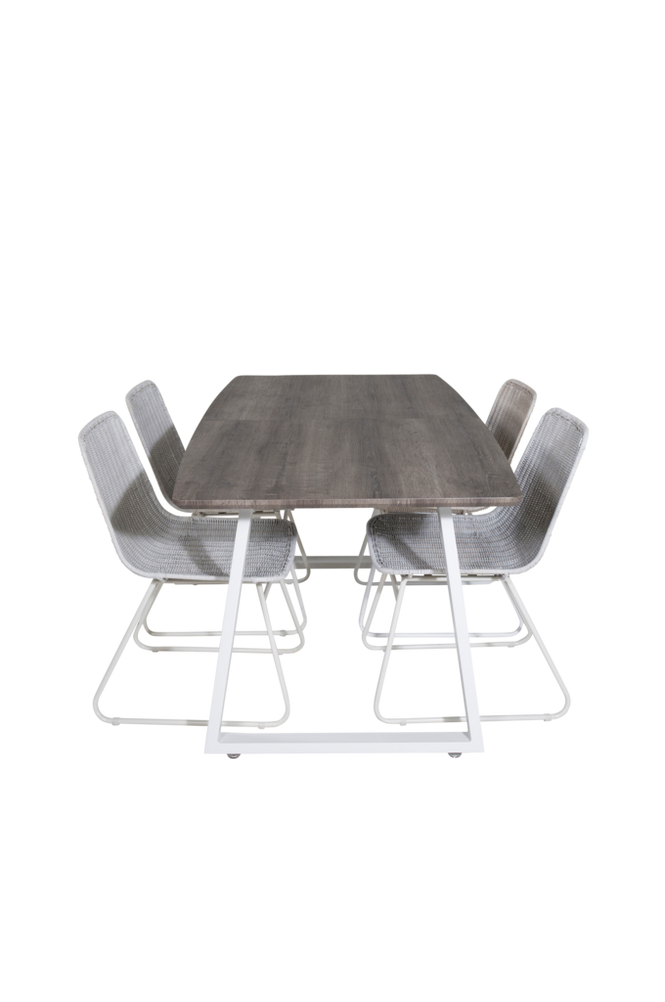 Spisegruppe Inca med 4 stk spisestoler Cirebon