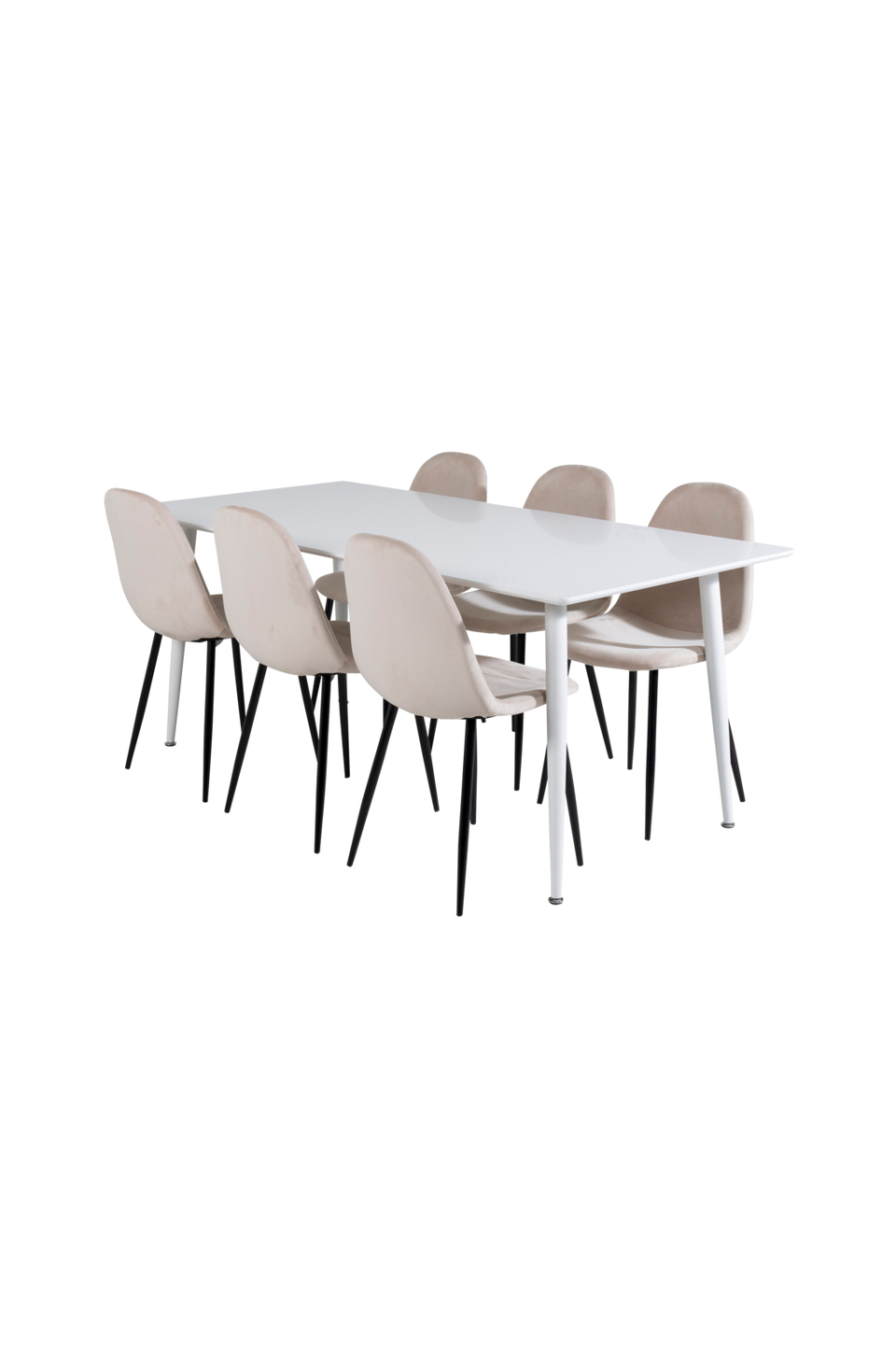 Venture Home Matgrupp Polar med 6st matstolar Polar, vit från Venture Home, bild 5
