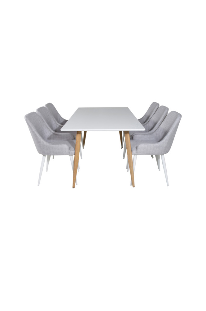 Matgrupp Polar med 6st matstolar Plaza