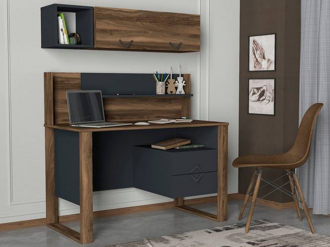 Skrivebord Bumerang inkl. vegghylle