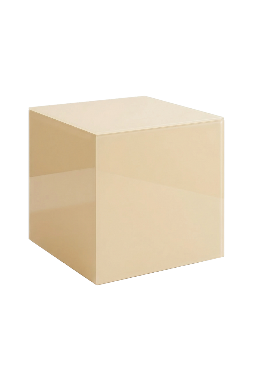 Pastill Pop kub i färgat glas 35x35 cm, beige från Pastill, bild 4