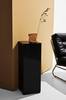 Pop piedestal i farvet glas Black mdf/metal