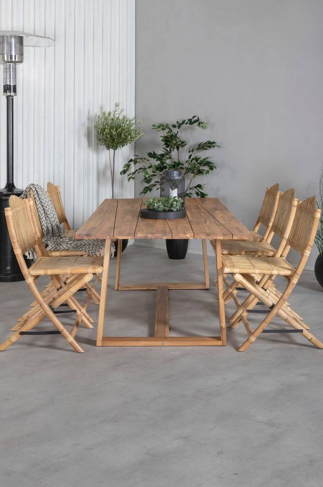 Matgrupp Plankton med 6st matstolar Cane