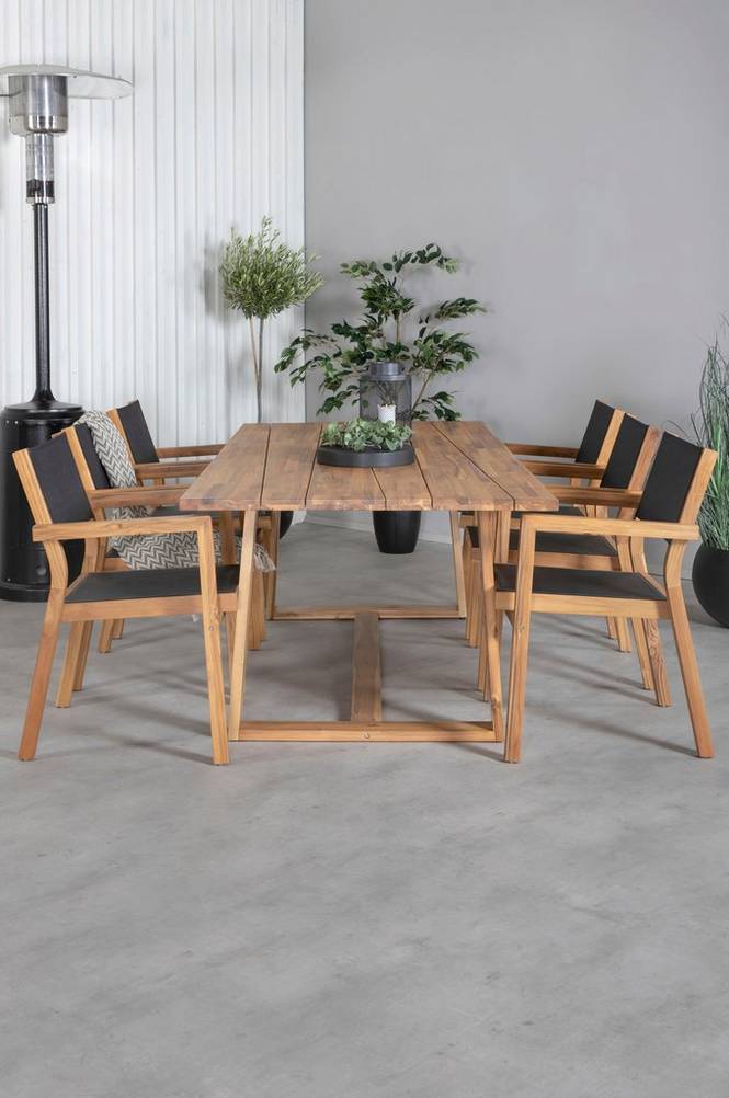 Spisegruppe Plankton med 6 spisestoler Venice
