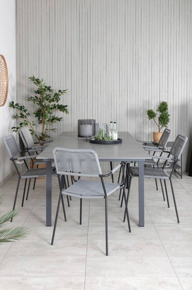 Spisegruppe Levels med 6 spisestoler Lindos