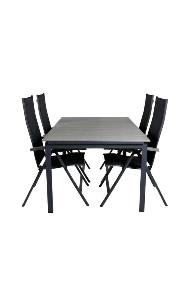 Spisegruppe Levels med 4 stk spisestoler Albany