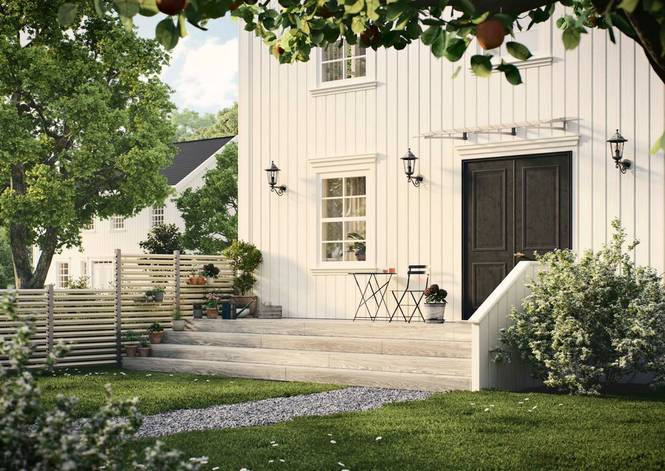 Staket Öckerö 1480mm varmgalv stål 70x70 mm Mellan