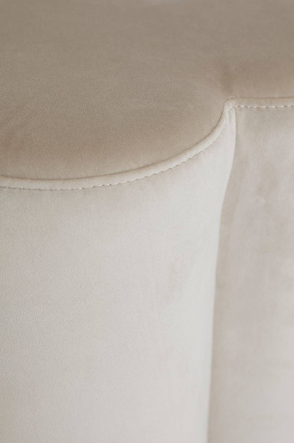 Pastill Bodhi puff i sammet ø 40 cm, beige från Pastill, bild 5