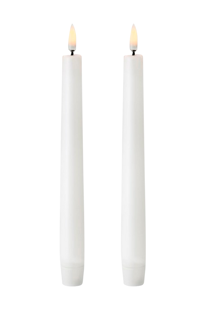 UYUNI LIGHTING - LED Kronelys - 2,3 x 20,5 CM, m/bryter, 2-pk